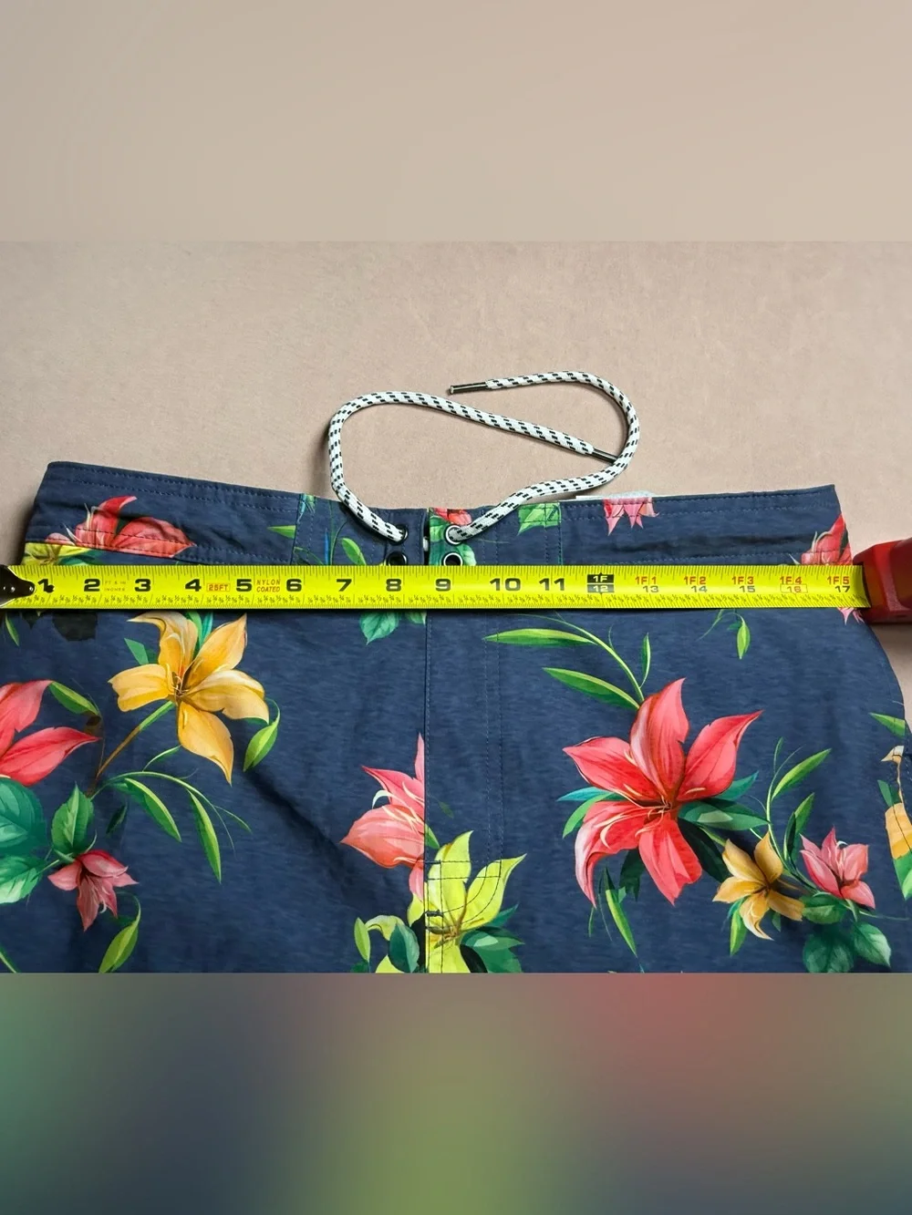 Sonoma Men's Board Short Hawaiian Floral  Swim Trunks Bathing Suit Size M NWT